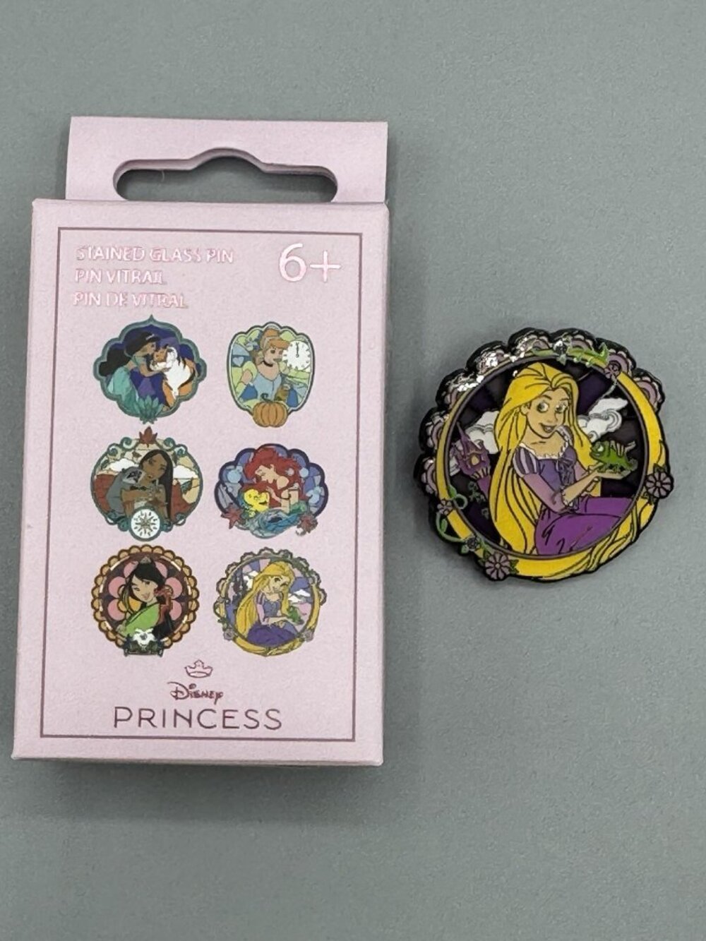 Loungefly Disney Princess Sidekick Stained Glass Pin RAPUNZEL New Open Box